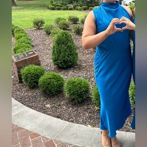 Amazon Vibrant Blue Midi Dress